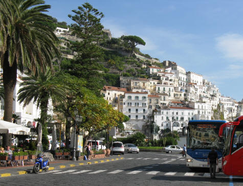 Statue of Flavio Gioia in Amalfi Italy